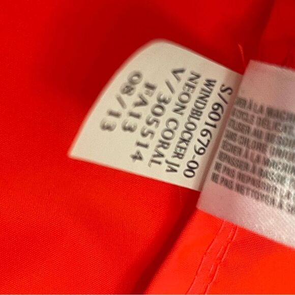 Neon coral Gap fit wind blocker jacket size xs - Picture 8 of 11